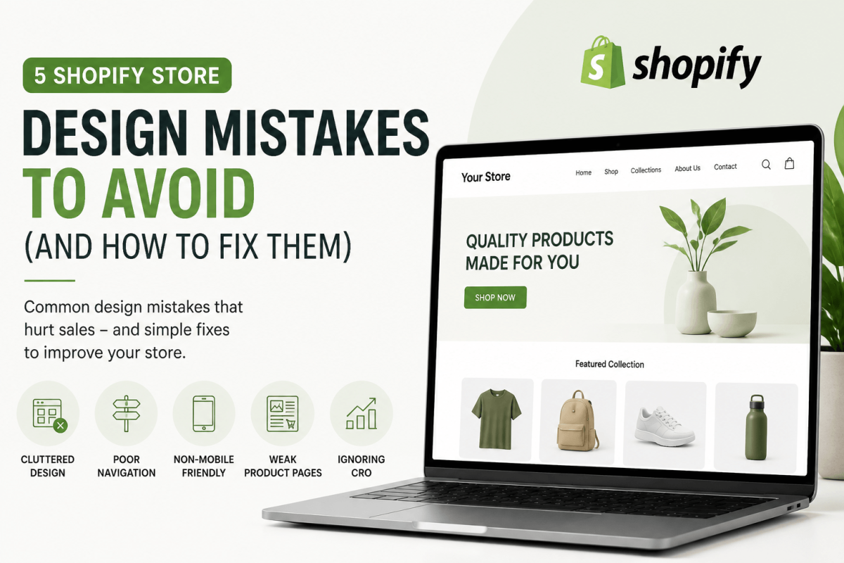 5 Shopify Store Design Mistakes to Avoid (And How to Fix Them)