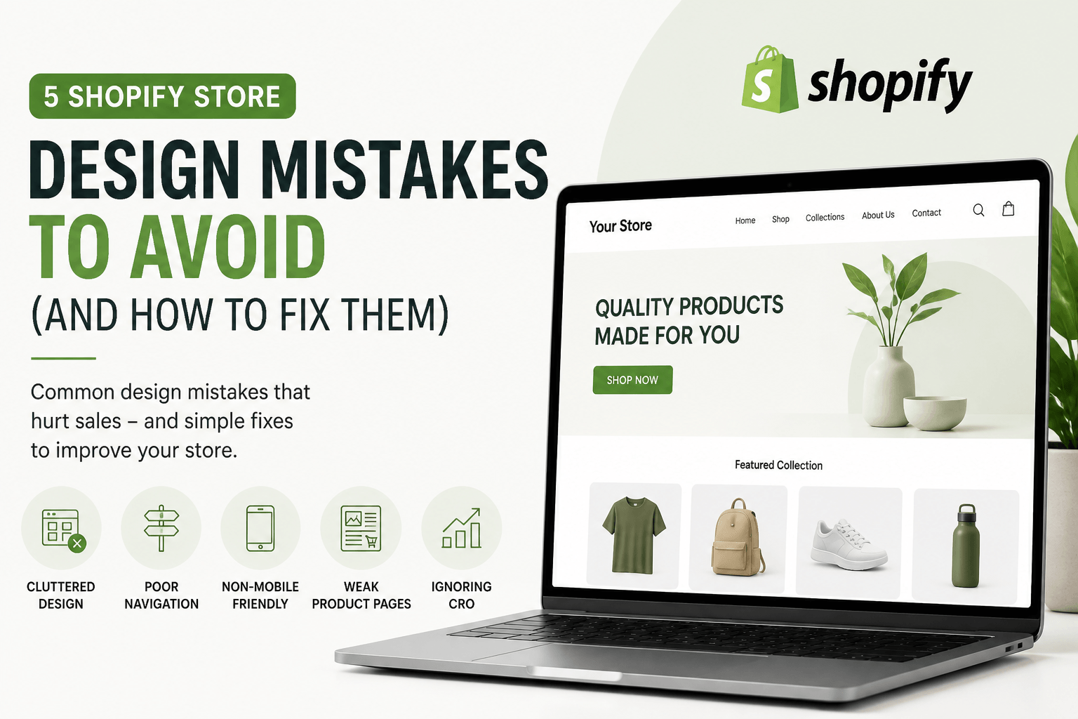 5 Shopify Store Design Mistakes to Avoid (And How to Fix Them)